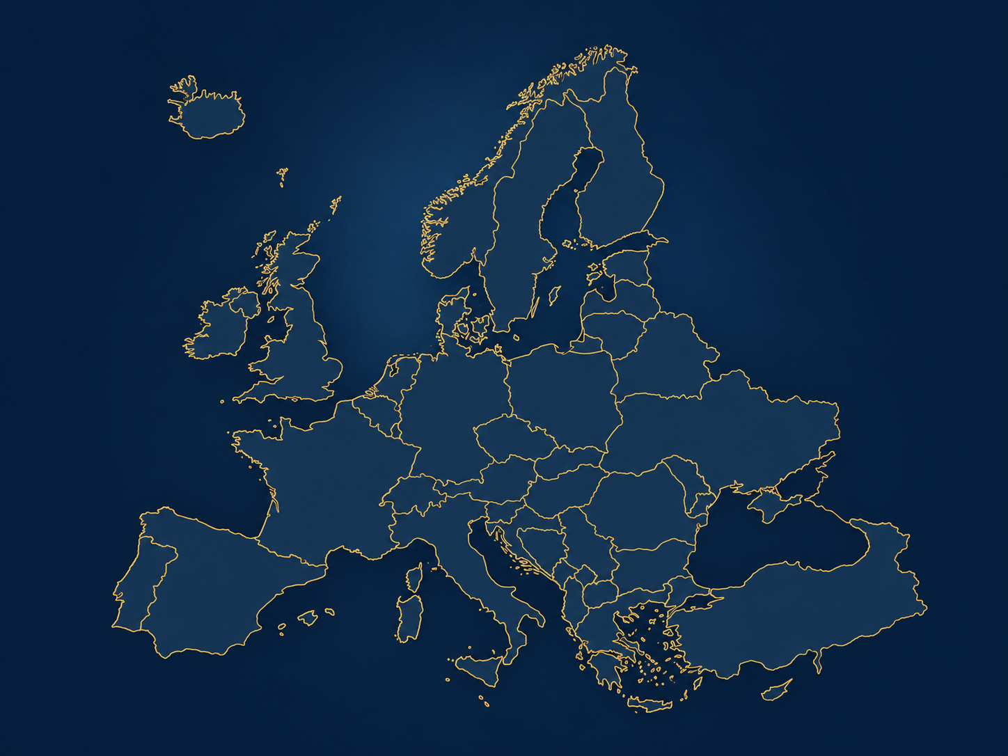 Carte des pays européens